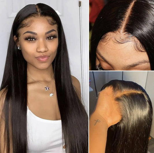 Ready to Wear Glueless Human hair Straight Wig
