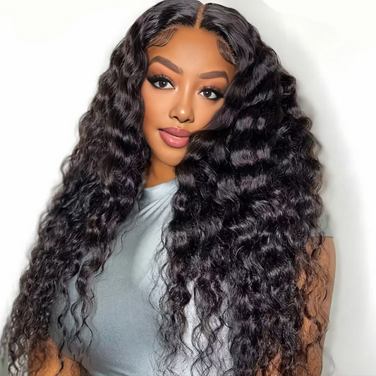 Ready to Wear Glueless Human hair Loose Deep Wig