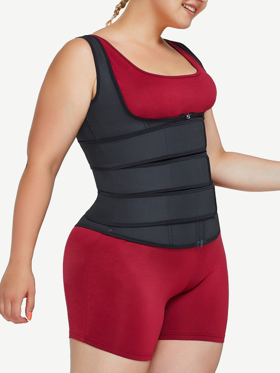 MT200088 — Gilet gainant en latex avec trois sangles