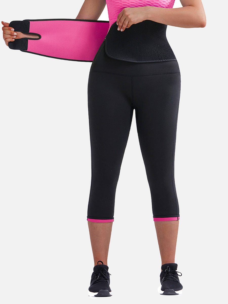 MT200131 — Plus-Size Neoprene Shaping Pants with Belt