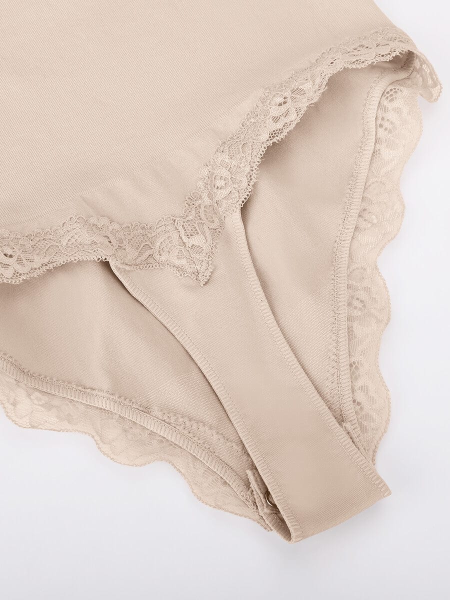 Seamless Lace Cami Thong Shaping Bodysuit