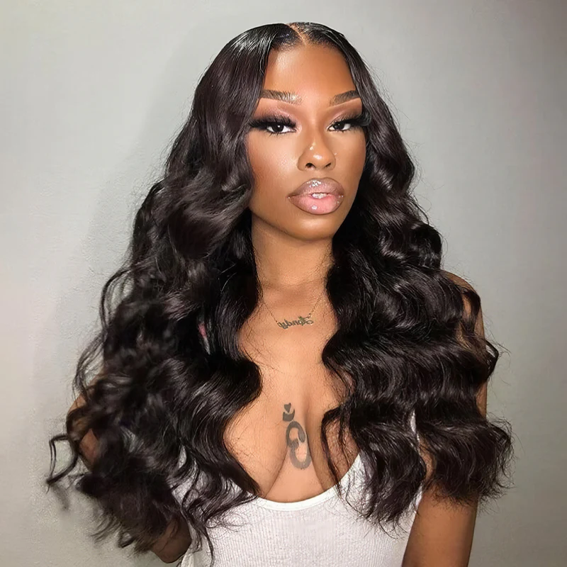 Ready to Wear Glueless Human hair Ocean wave Wig