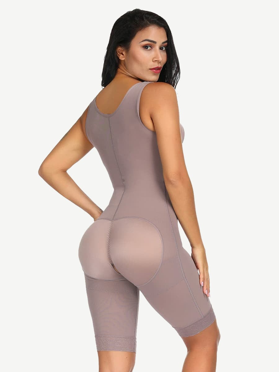 Gaine extensible grande taille à poitrine non rembourrée