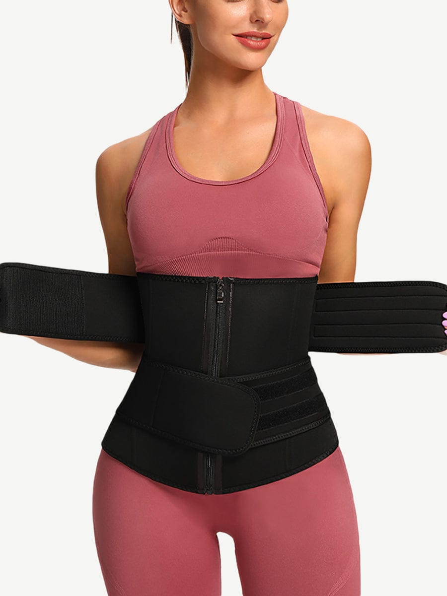 B195063 — Plus-Size Neoprene Waist Trainer with Adjustable Closure
