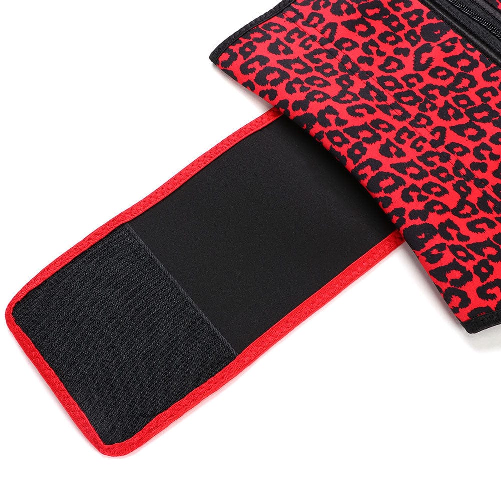 B195077 — Plus-Size Neoprene Waist Trainer with Leopard Belt