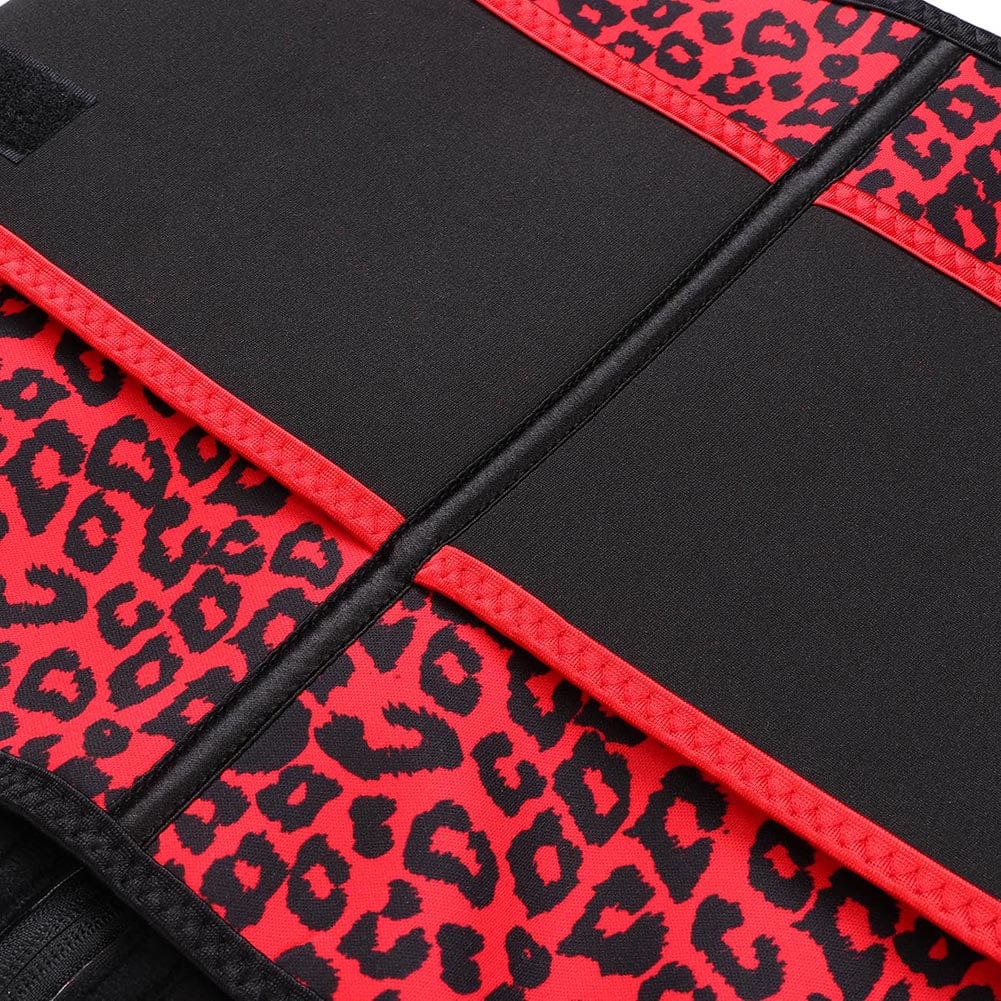 B195077 — Plus-Size Neoprene Waist Trainer with Leopard Belt