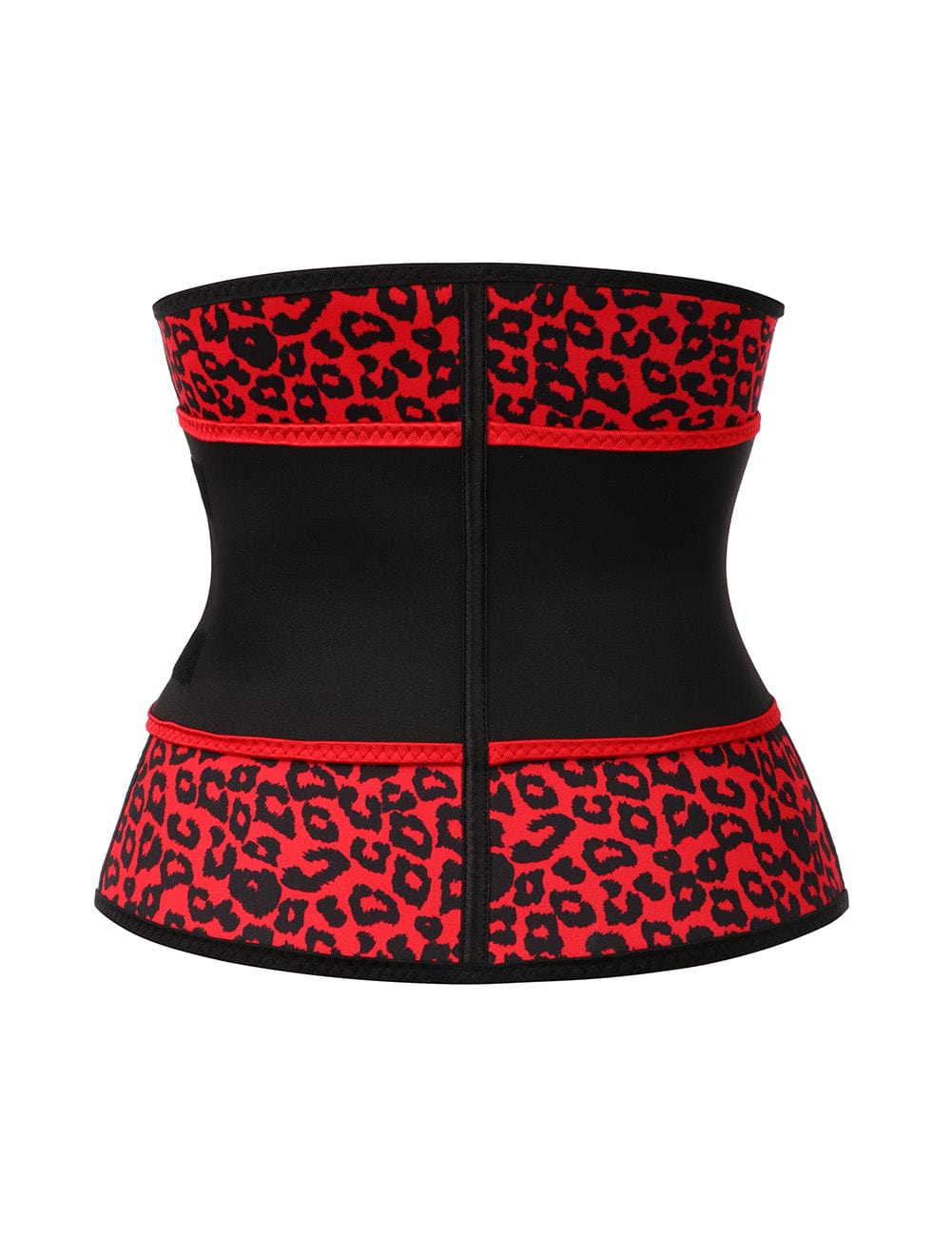 B195077 — Plus-Size Neoprene Waist Trainer with Leopard Belt