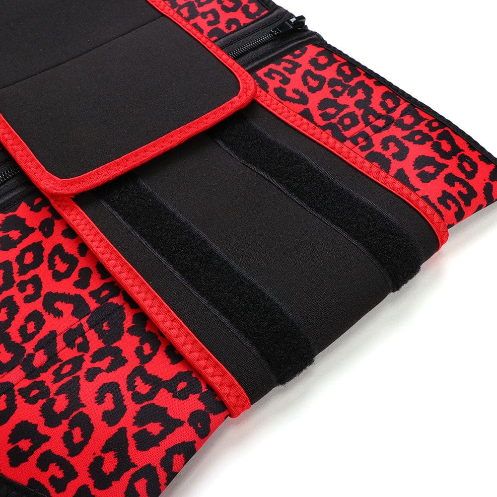 B195077 — Plus-Size Neoprene Waist Trainer with Leopard Belt