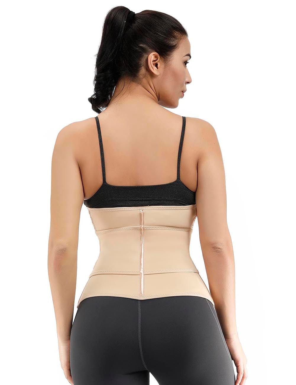 B195079 — Ceinture gainante grande taille doublée avec 7 baleines en acier