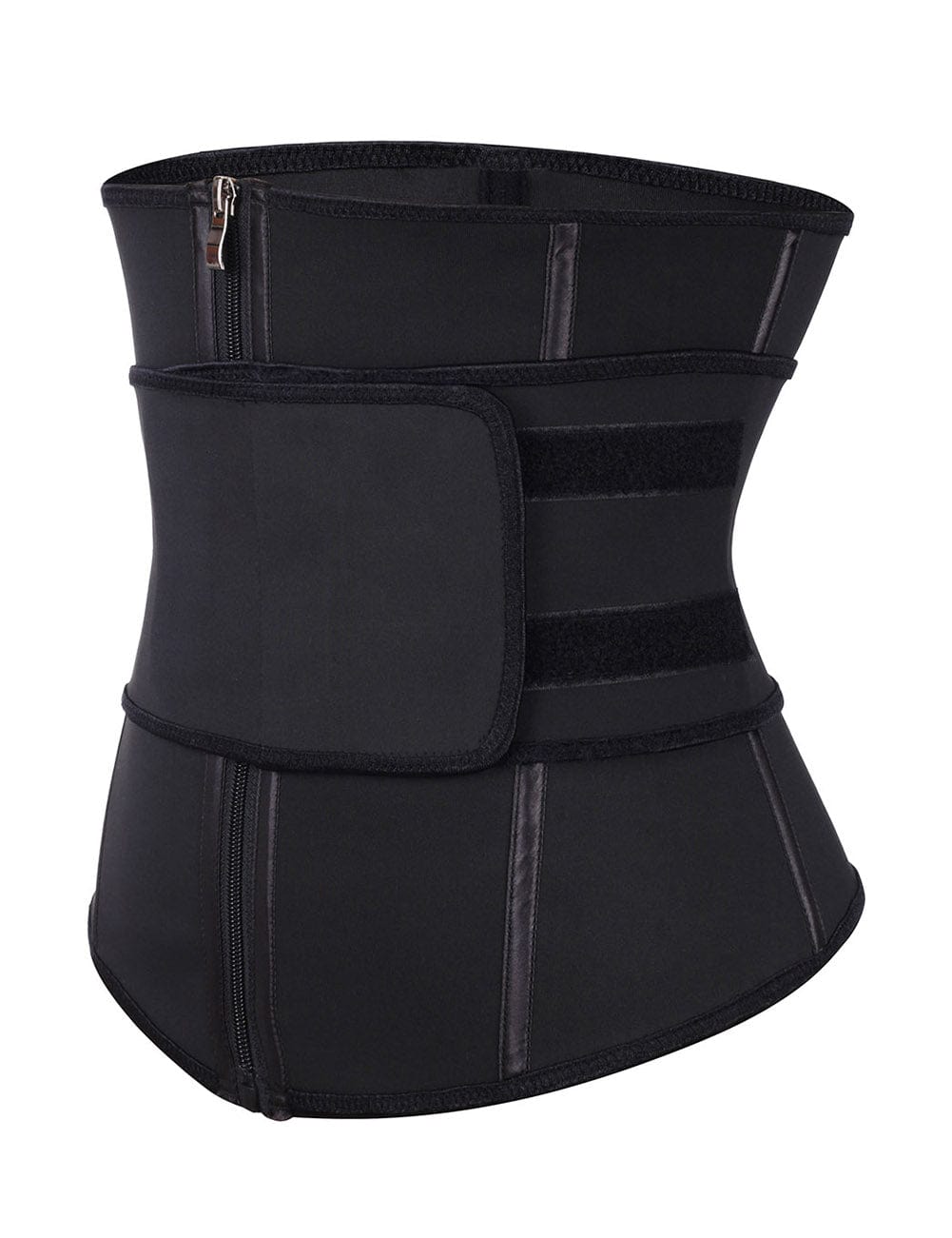 B195079 — Ceinture gainante grande taille doublée avec 7 baleines en acier