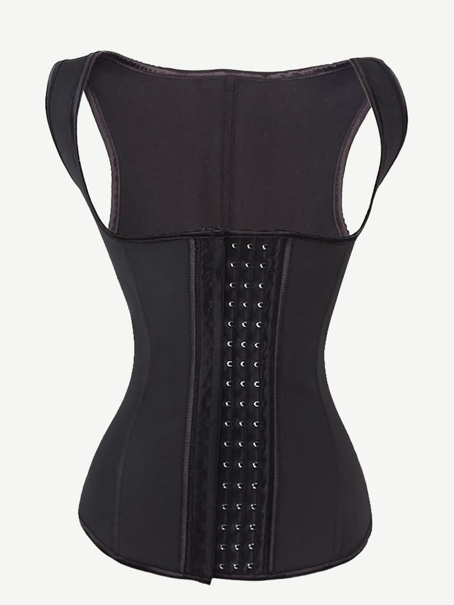 LB4727 — Latex Waist Cincher Vest with Four-Row Hooks