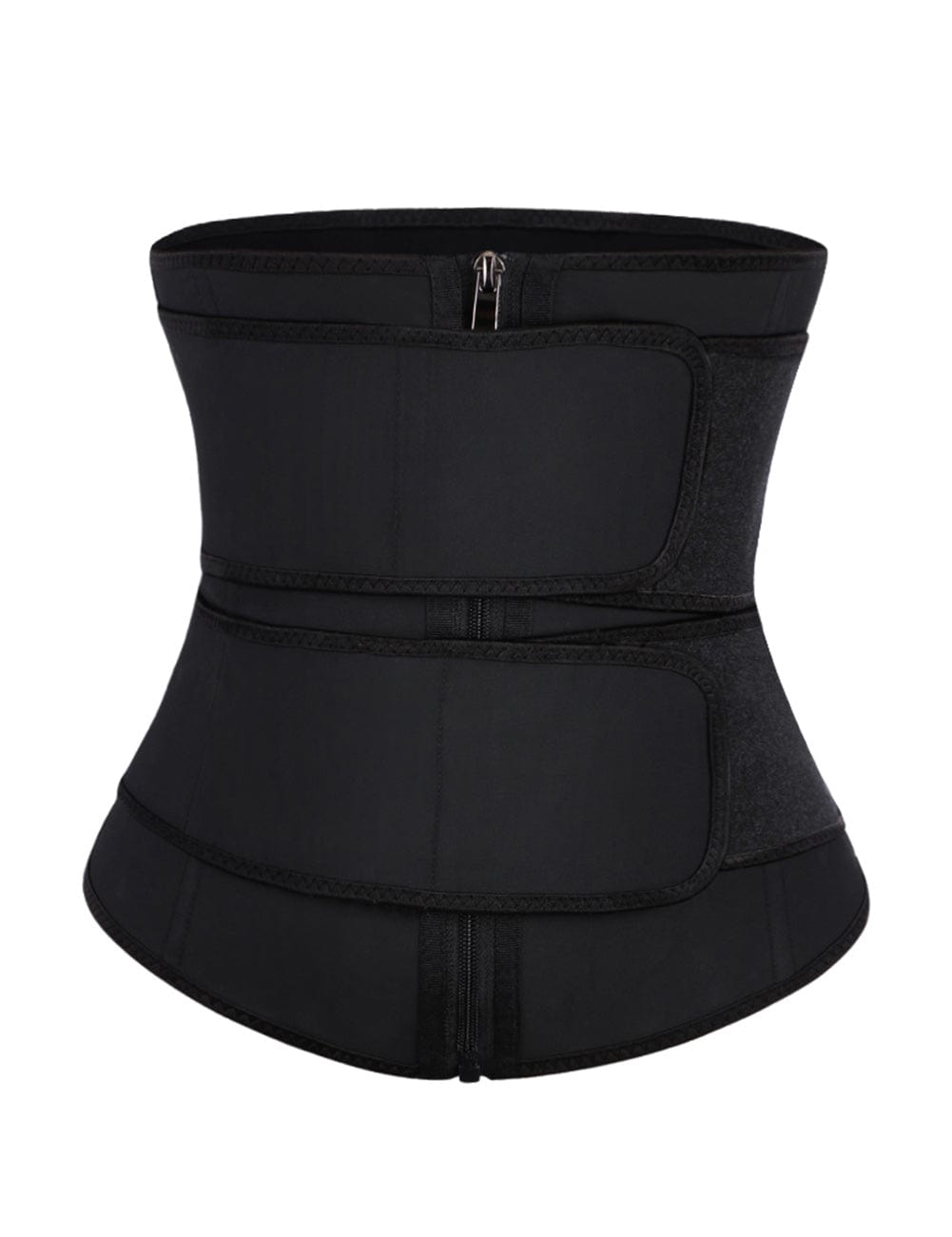 MT190009 — Plus-Size Latex Waist Trainer with Double Belts and 7 Steel Bones