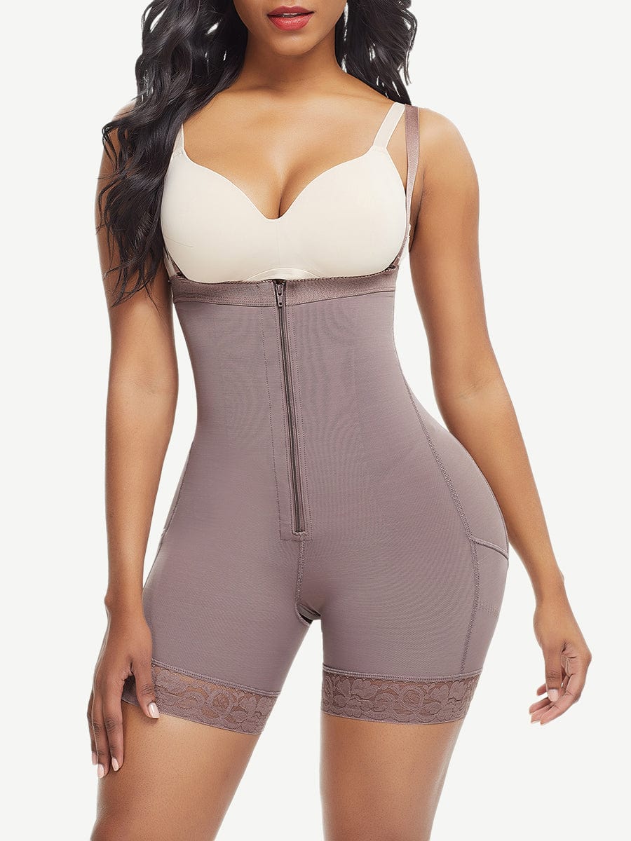 Gaine grande taille à bretelles amovibles