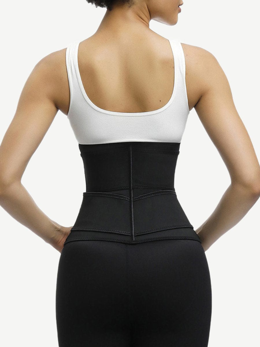 MT190095 — Ceinture gainante en latex grande taille avec 7 baleines