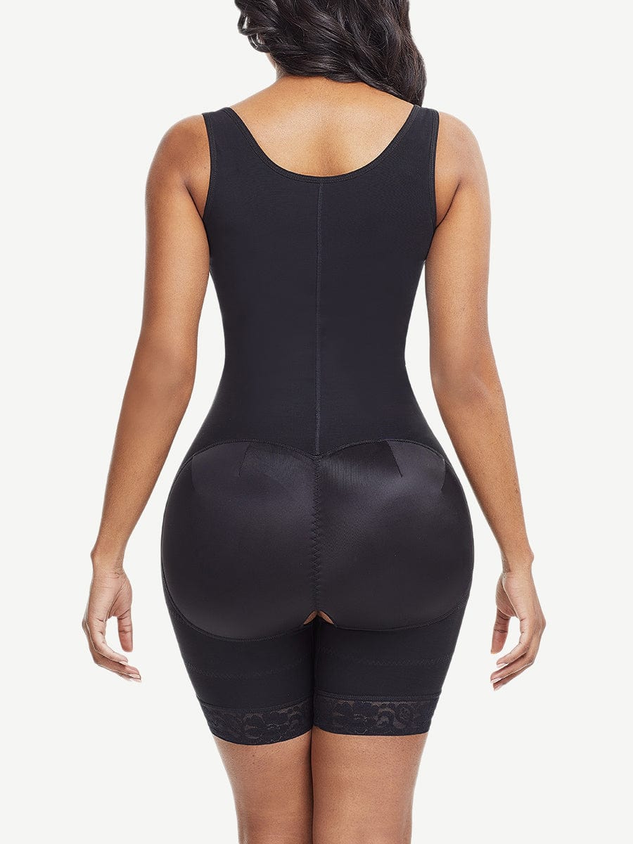 Gaine couvrante à agrafes et zip avant