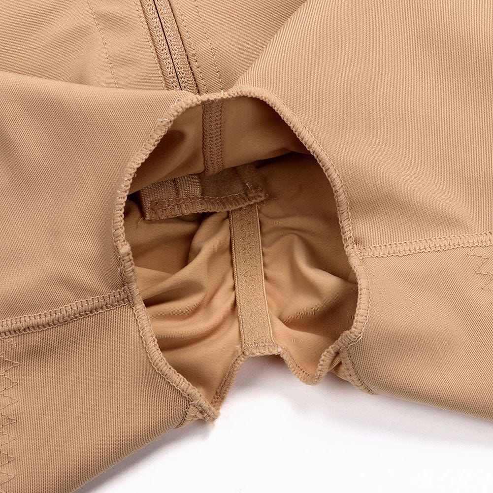 Gaine couvrante à agrafes et zip avant