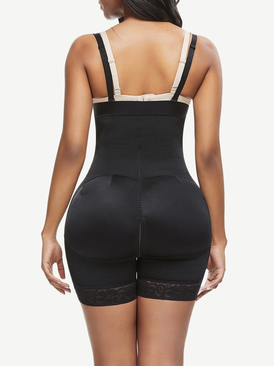 Gaine grande taille à dentelle et maintien abdominal