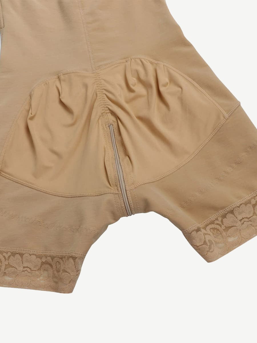 Gaine grande taille à dentelle et maintien abdominal