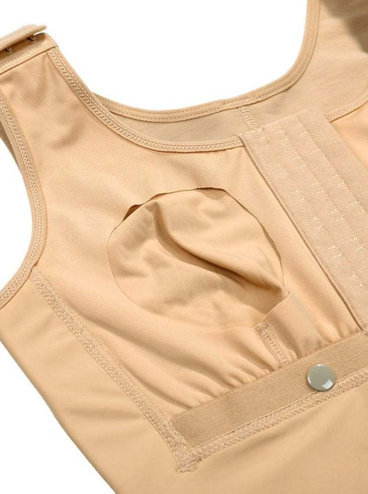 Gaine intégrale à maintien abdominal et bordures antiglisse