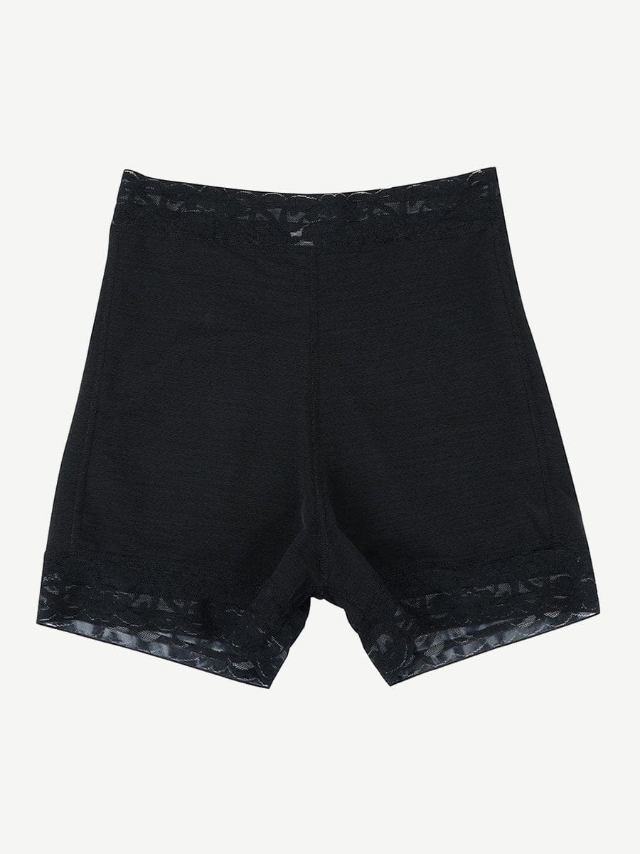 Culotte gainante taille haute à dentelle