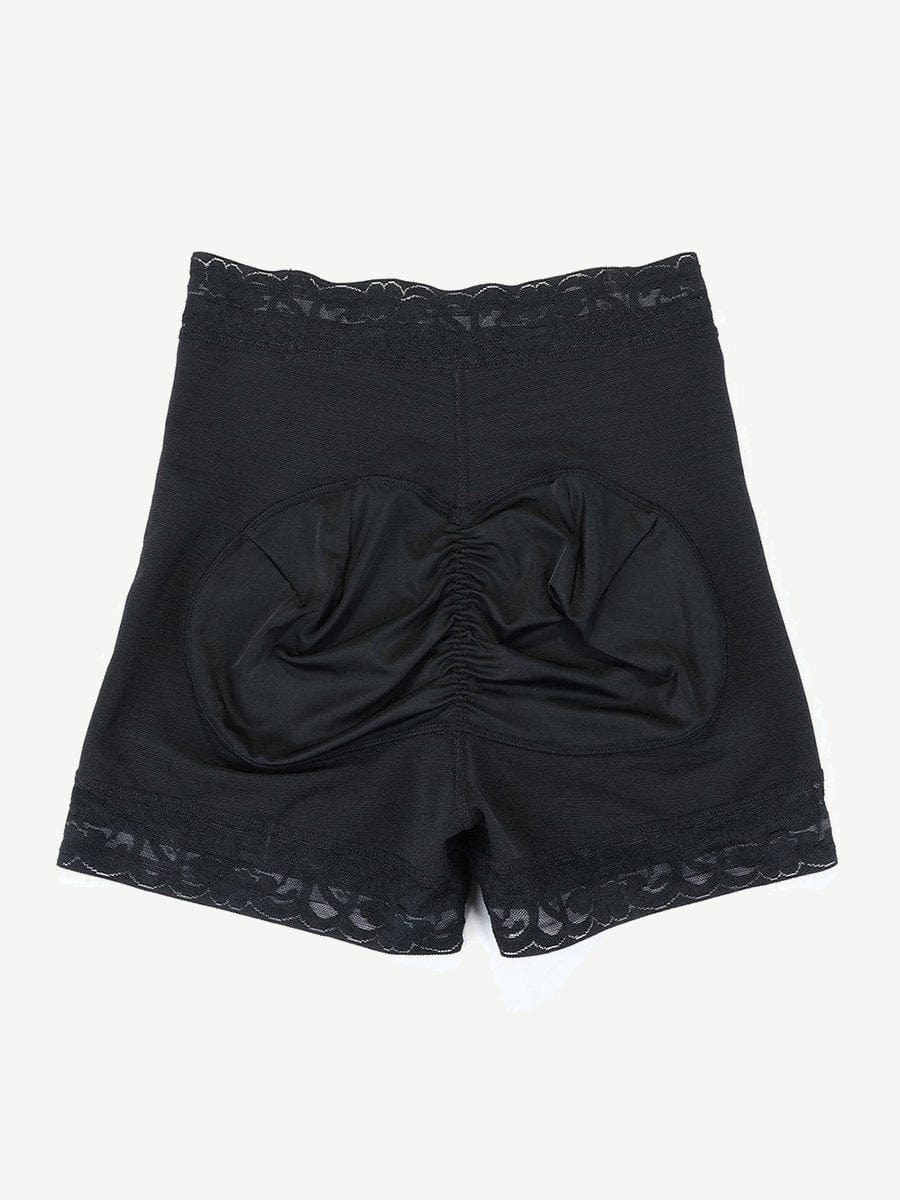 Culotte gainante taille haute à dentelle