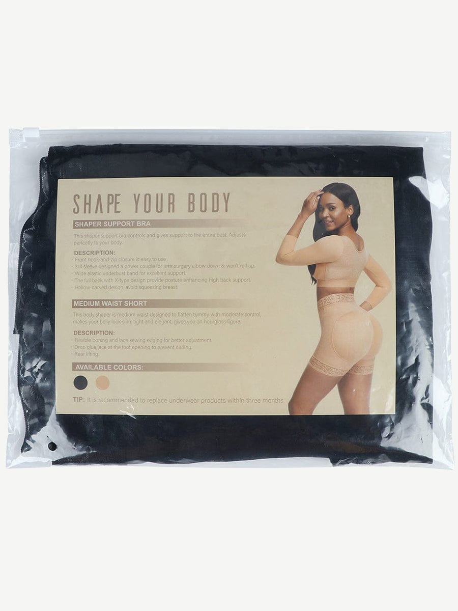 Culotte gainante taille haute à dentelle