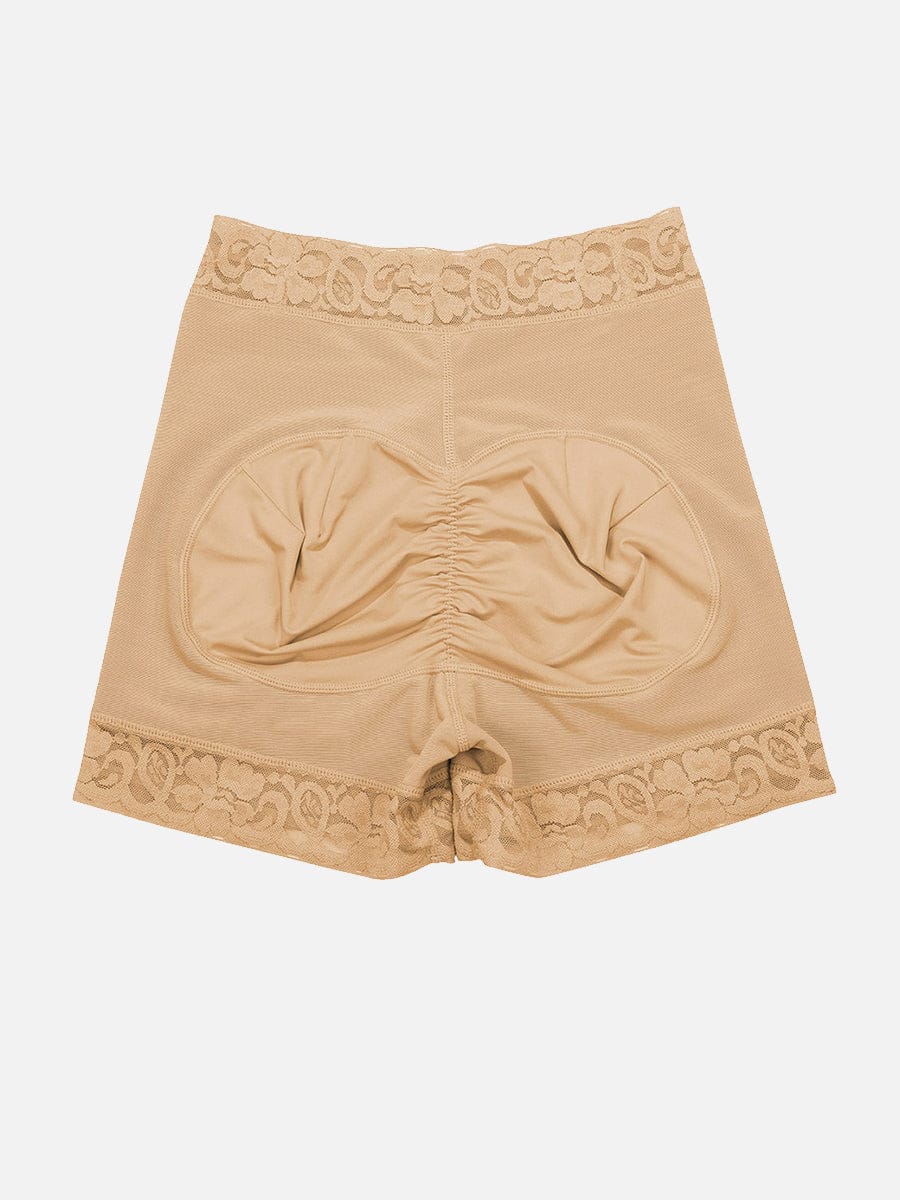 Culotte gainante taille haute à dentelle