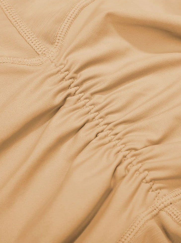 Culotte gainante taille haute à dentelle