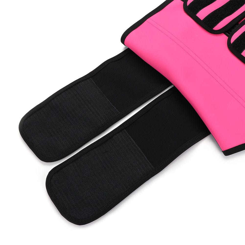 MT200078 — Ceinture gainante en latex grande taille avec zip et sangle réglable