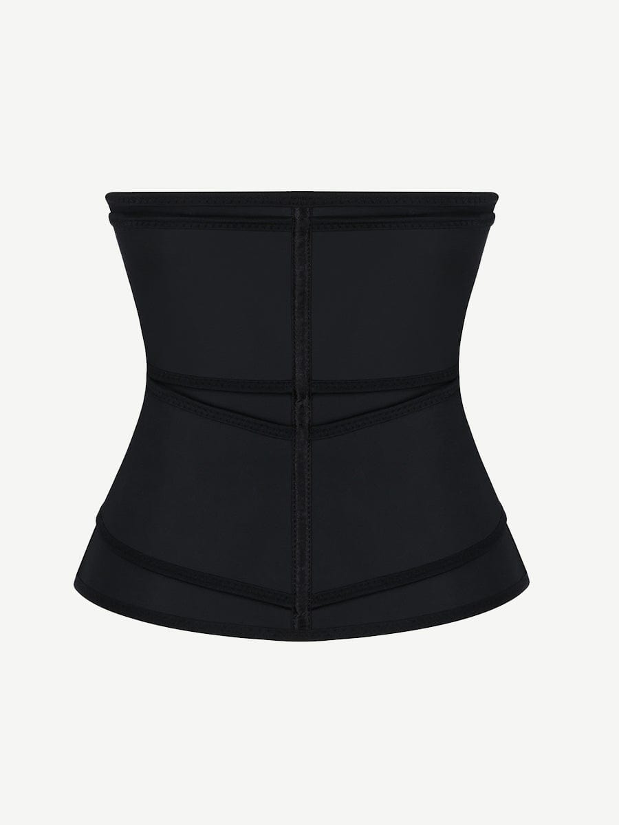 MT200078 — Ceinture gainante en latex grande taille avec zip et sangle réglable