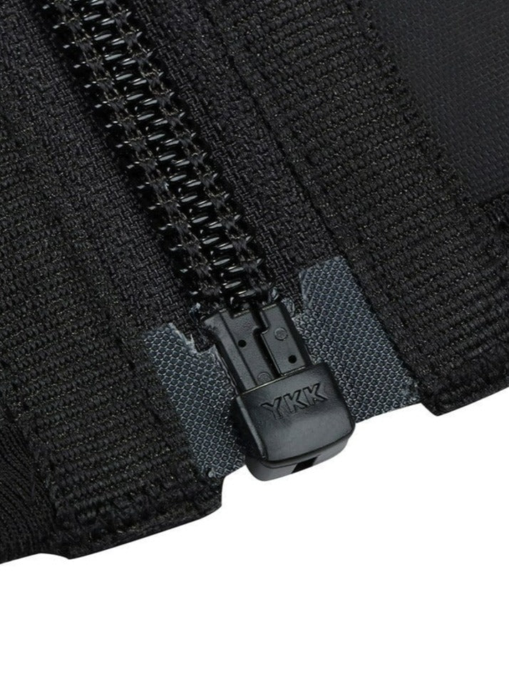 MT200078 — Ceinture gainante en latex grande taille avec zip et sangle réglable