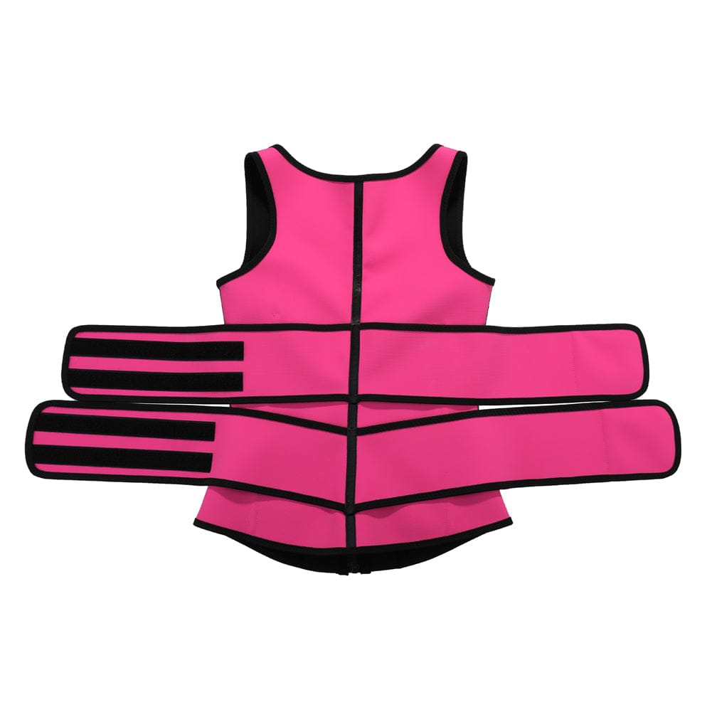 MT200079 — Latex Shaping Vest with Double Belts and Zipper