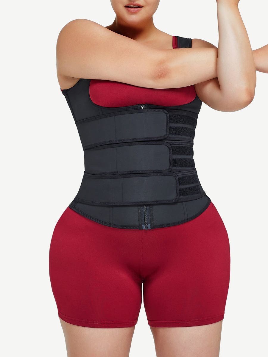 MT200088 — Gilet gainant en latex avec trois sangles