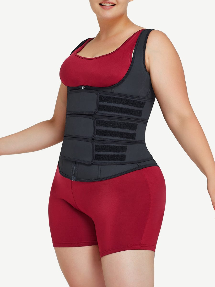 MT200088 — Gilet gainant en latex avec trois sangles