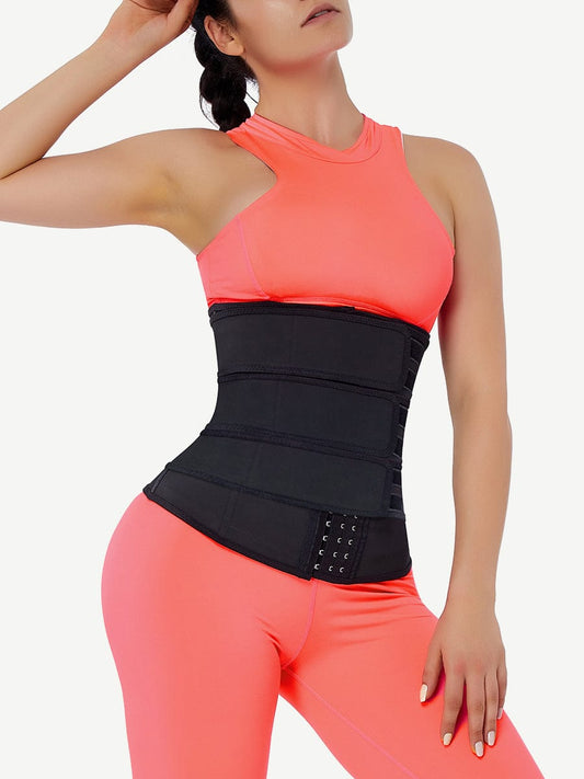 MT200091 — Latex Waist Trainer with Hooks and Three Belts