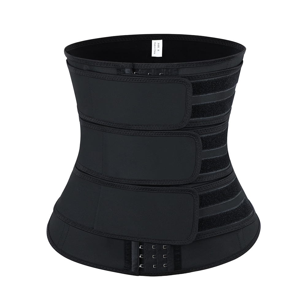 MT200091 — Ceinture gainante en latex avec agrafes et trois sangles