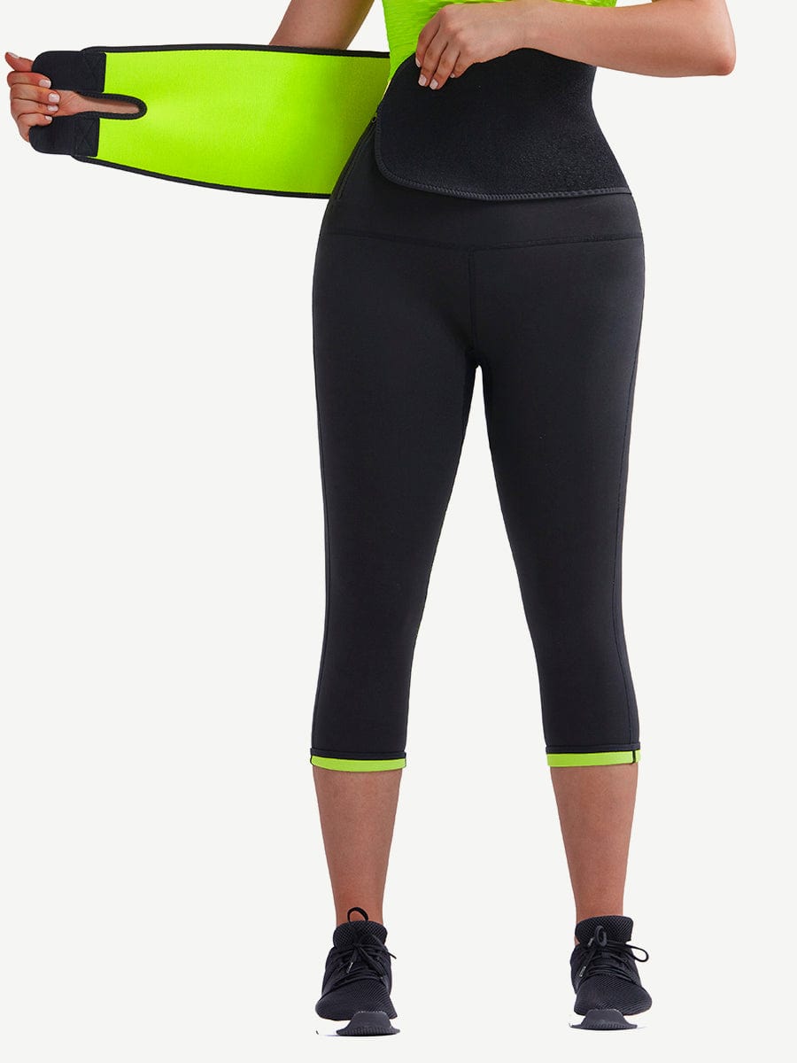 MT200131 — Plus-Size Neoprene Shaping Pants with Belt