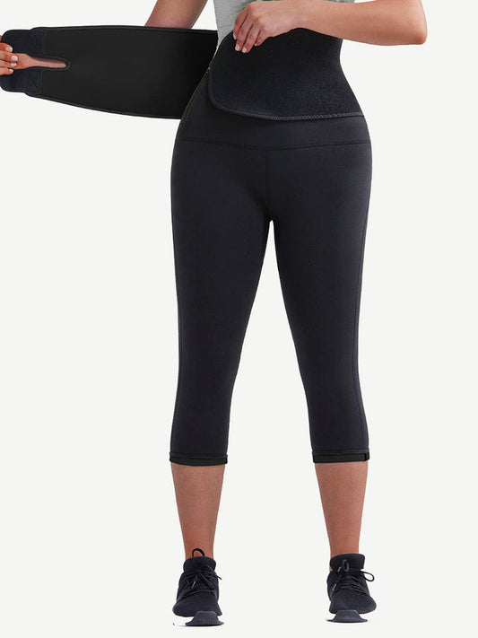 MT200131 — Plus-Size Neoprene Shaping Pants with Belt