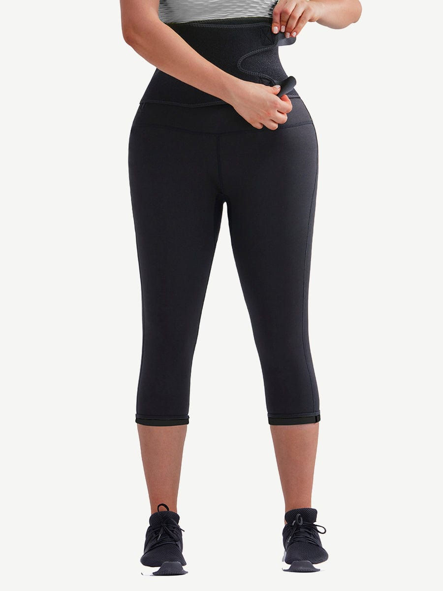 MT200131 — Plus-Size Neoprene Shaping Pants with Belt