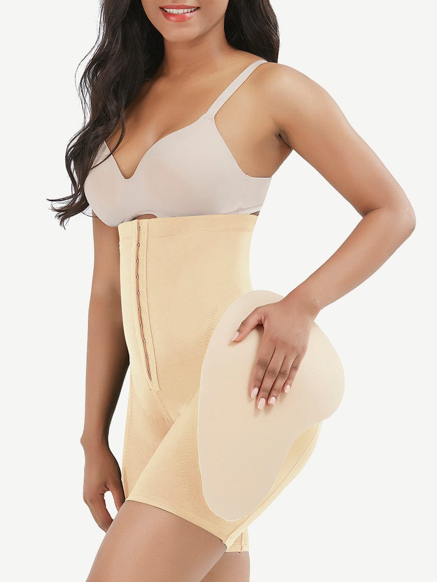 MT200151 — Gaine taille haute avec maintien abdominal et coussinets de hanches amovibles