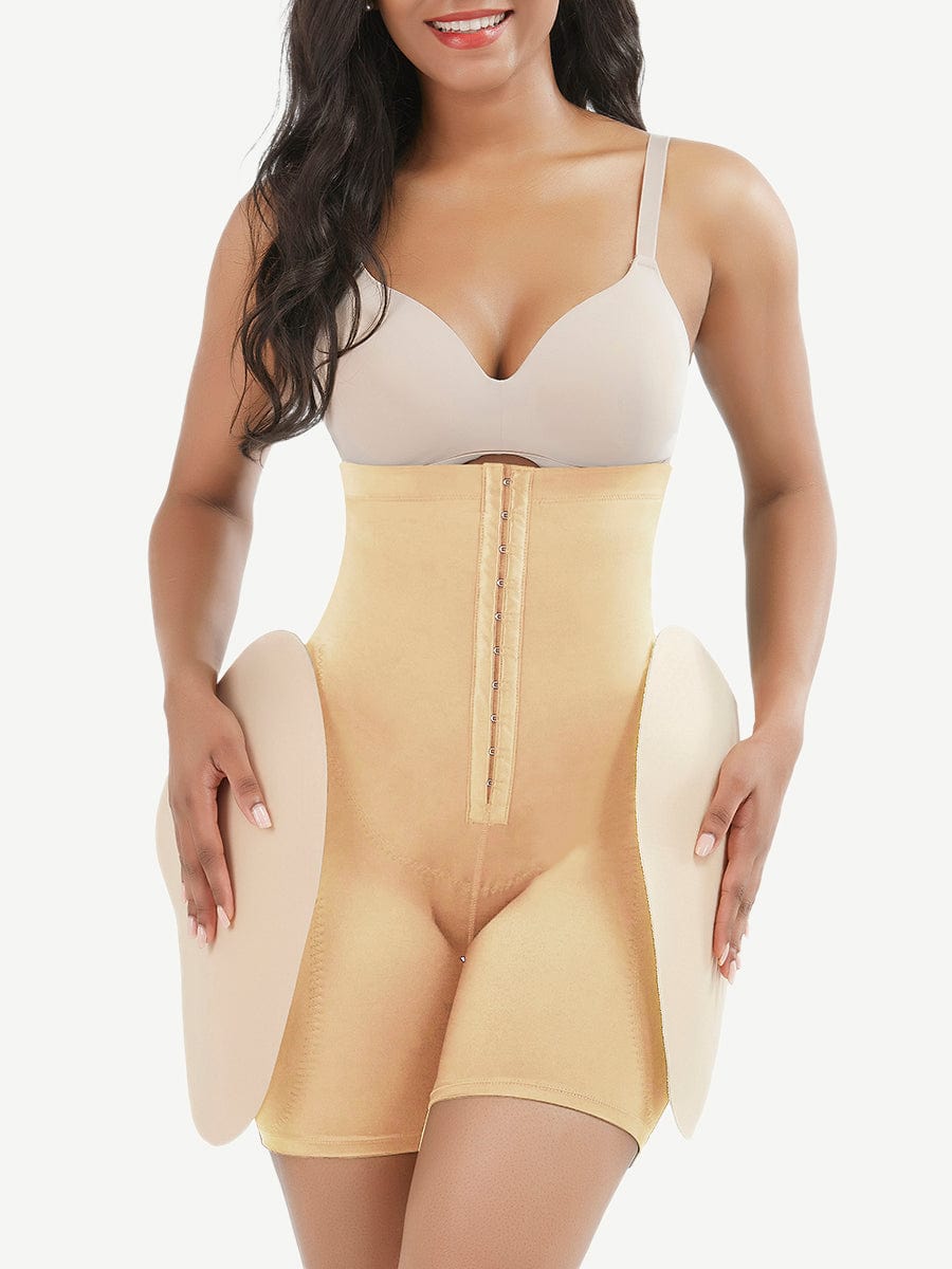 MT200151 — Gaine taille haute avec maintien abdominal et coussinets de hanches amovibles