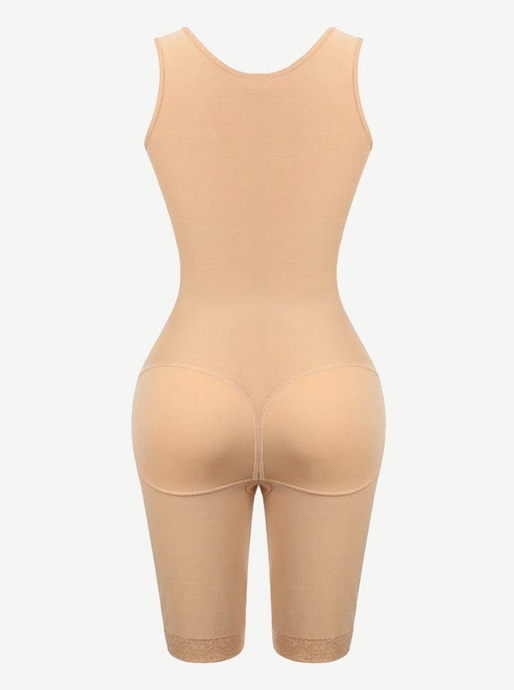 Gaine mi-cuisse à dentelle et poitrine extensible