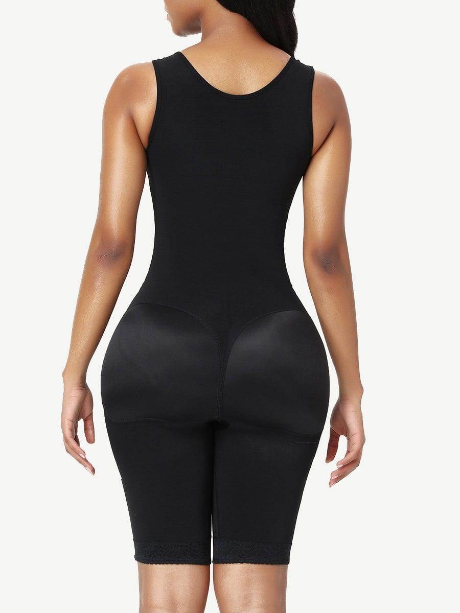 Gaine mi-cuisse à dentelle et poitrine extensible