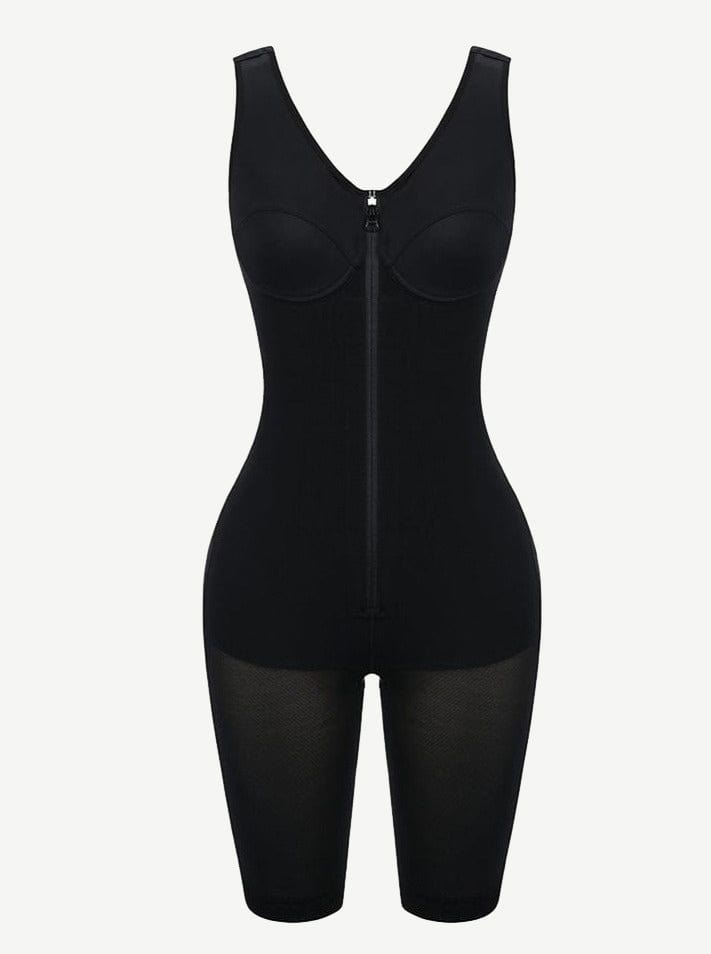 Gaine mi-cuisse à dentelle et poitrine extensible