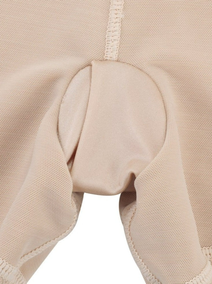 MT200257 — High-Waisted Lace Shaping Shorts with Removable Pads