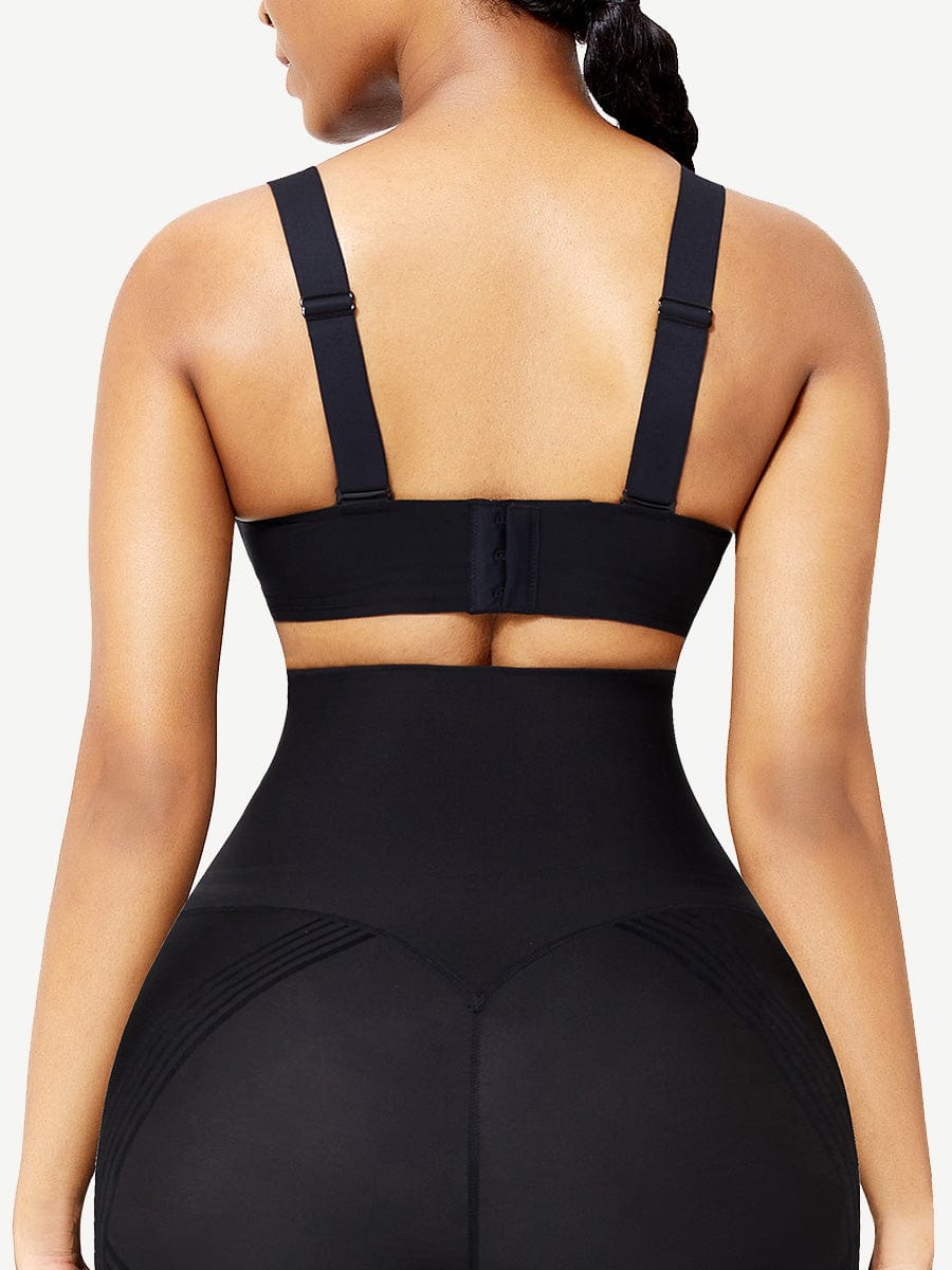Soutien-gorge gainant noir à coussinets amovibles