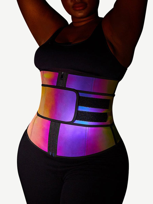 MT200307 — Rainbow-Reflective Latex Waist Trainer