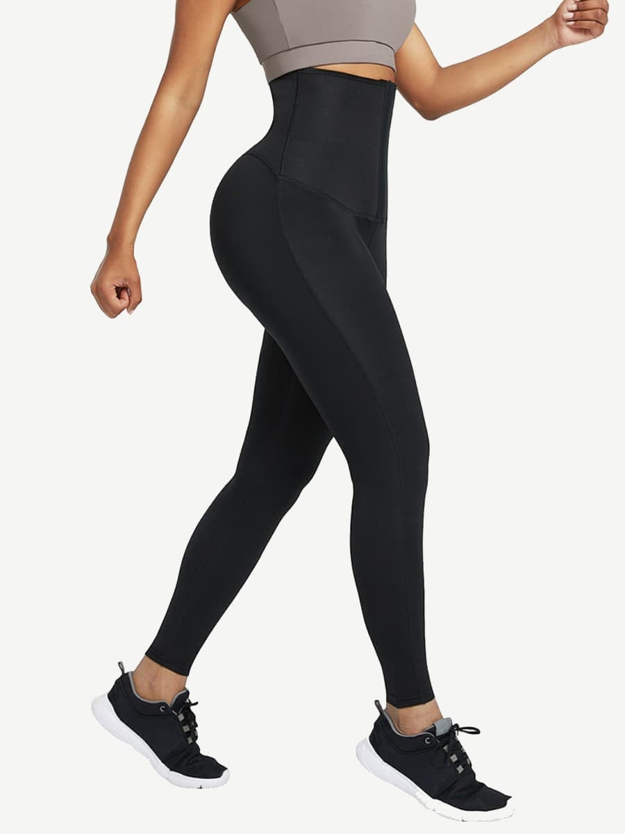 MT200422 — Legging gainant taille haute en néoprène avec agrafes réglables