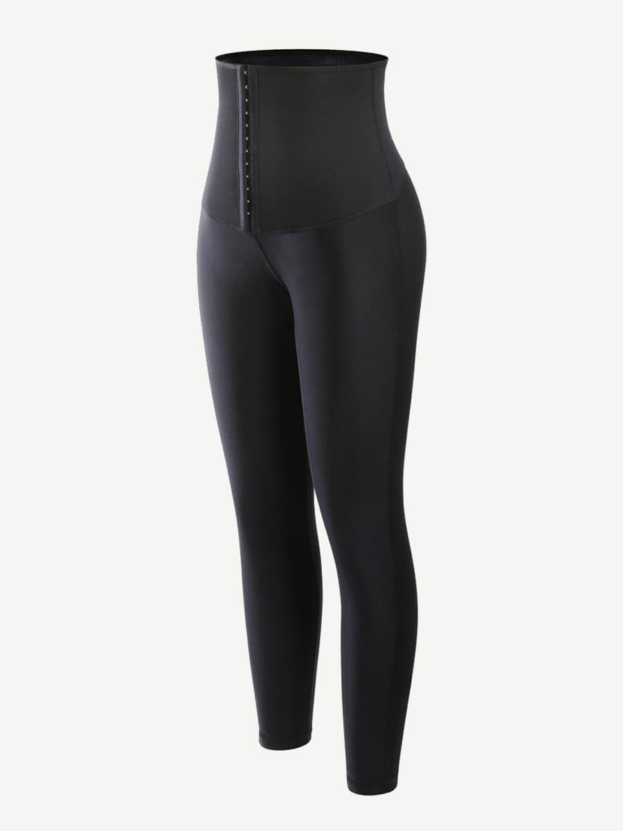 MT200422 — Legging gainant taille haute en néoprène avec agrafes réglables