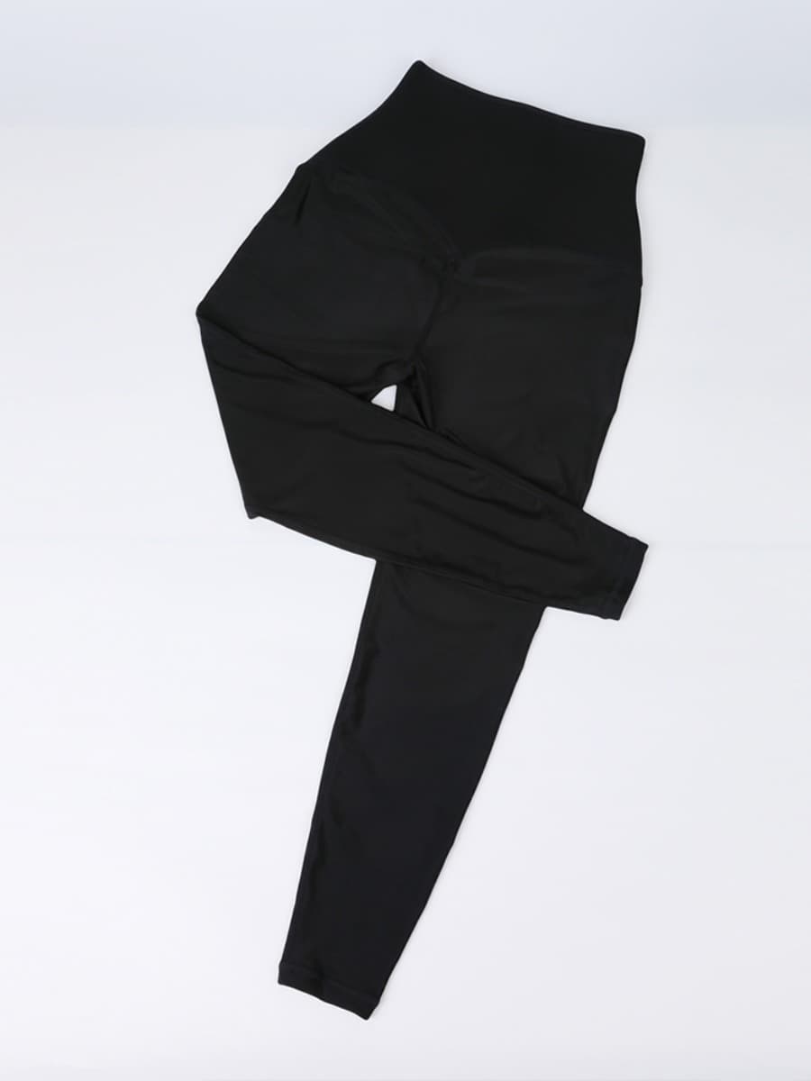 MT200422 — Legging gainant taille haute en néoprène avec agrafes réglables